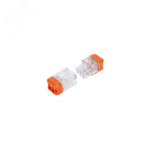 Экспресс-клемма СМК 2273-202R проходная разъемная 2 полюса 0,5-2,5мм2