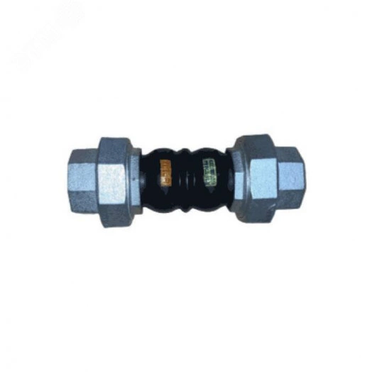 Компенсатор резиновый антивибрационный EPDM Ду 50 Ру16 ВР 200мм сжатие/растяжение 22 мм/6 мм