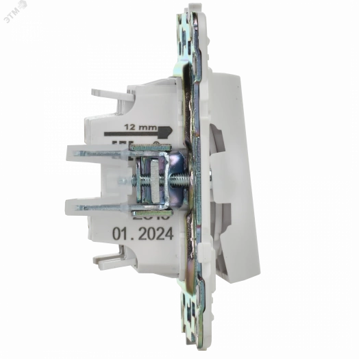 SKANDY Выключатель 2-клавишный проходной 10А SK-V05W арктический белый IEK