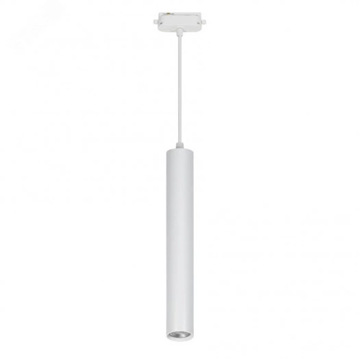 Светильник-прожектор ULB-H10-12W/4000K WHITE светодиодный трековый. Подвесной. 1000 Лм. (4000К). Корпус белый