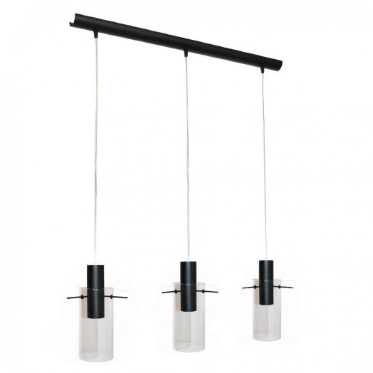 Светильник Лорд 231 черн. (Плафон 9003) НСБ 01-3х60-168 Е27 ИМ подвесной