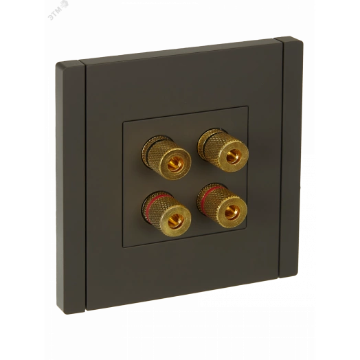 FORTE&PIANO Аудиорозетка 4-местная FP339 серый IEK