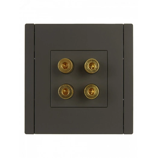 FORTE&PIANO Аудиорозетка 4-местная FP339 серый IEK