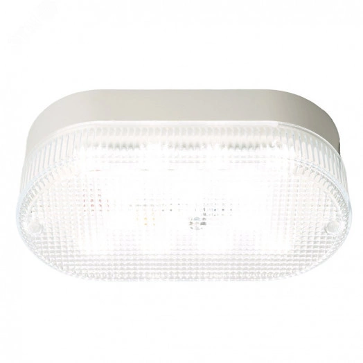 Светильник светодиодный ДБП-12w 4000К IP65 белый призма TR Овал