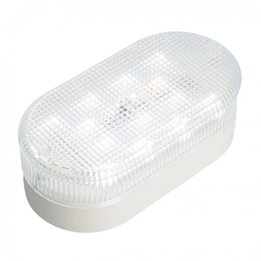 Светильник светодиодный ДБП-12w 4000К IP65 белый призма TR Овал