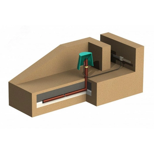 Электрод электролитический горизонтальный L-9 м, медь, 2 мм, К2М-340-9Г