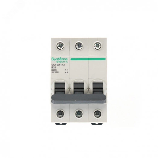 Выключатель автоматический трехполюсный (АВ) B 32А 3P 6kA 400В City9 Set