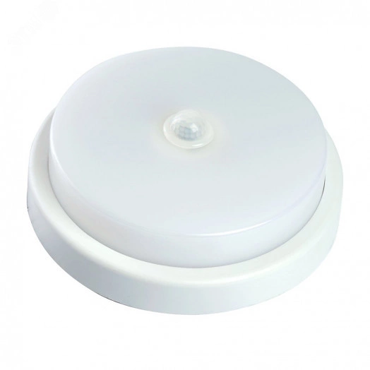 Светильник светодиодный ДБП-12w с датчиком 4000К 960Лм IP65 круглый белый