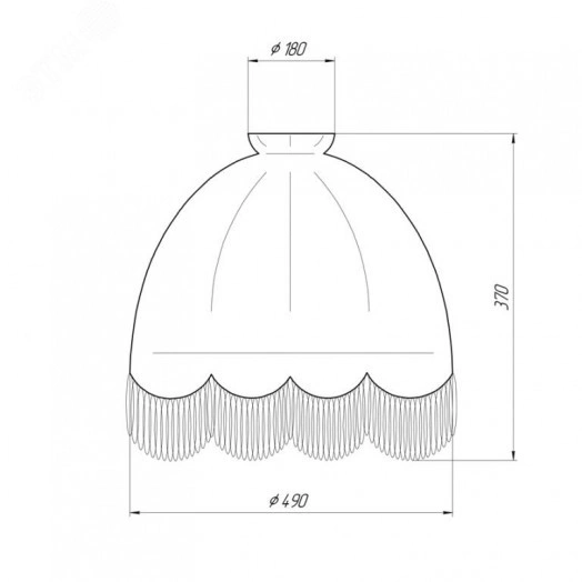 Абажур Ретро торшерный подвес пыльная роза и.у.