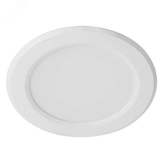 Светильник светодиодный ДВО-9w 4000К 720Лм с БАП 3ч. в пластиковом корпусе белый Feron