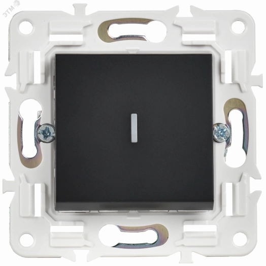 SKANDY Выключатель 1-клавишный с индикацией 10А SK-V07Bl черный IEK