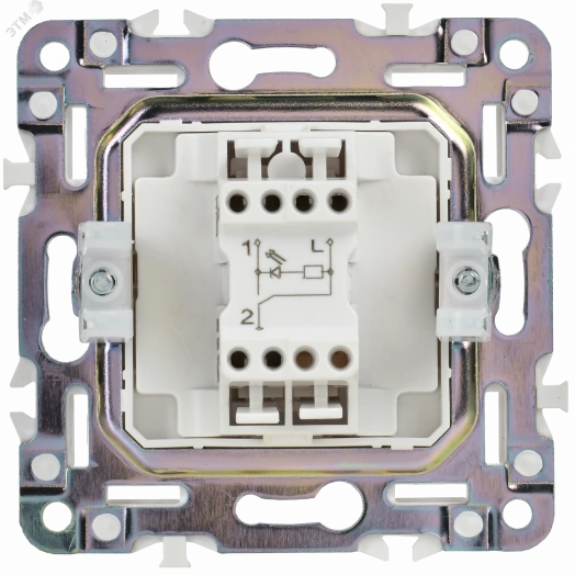 SKANDY Выключатель 1-клавишный с индикацией 10А SK-V07Bl черный IEK