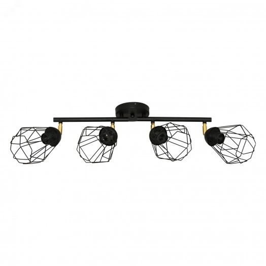 Светильник Кристаль 141 черн. муар НПБ 01-4х60-129 Е27 потолочный