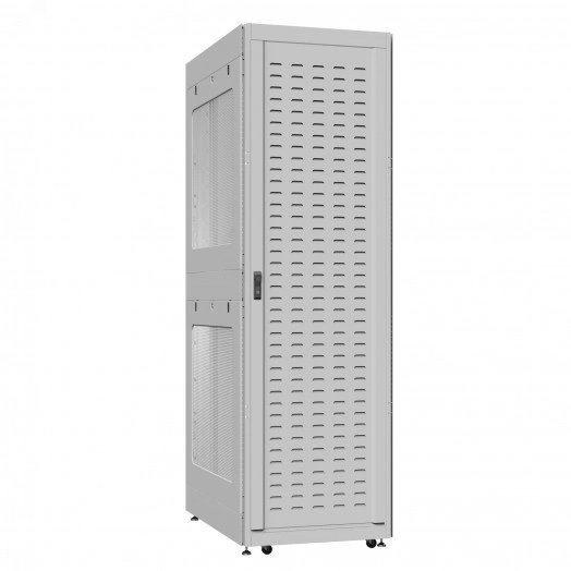 Шкаф серверный 42U 800х1200 передняя дверь: протект IP41. задняя дверь: двустворчатая глухой металл IP51. боковые панели: перфорированные. цвет: серый RAL7035 
