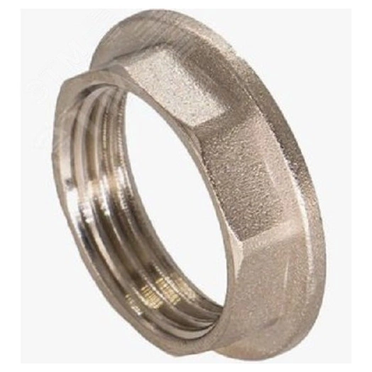 Контргайка 3/4' с упором, никелированная, уп