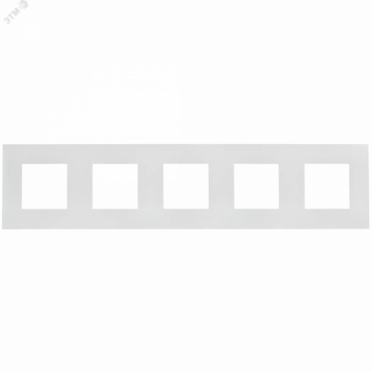 SKANDY Рамка 5-местная SK-F05W арктический белый IEK
