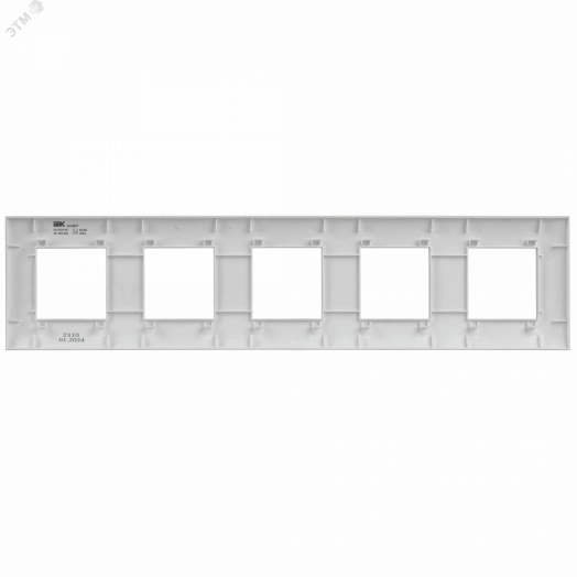 SKANDY Рамка 5-местная SK-F05W арктический белый IEK