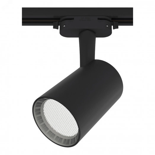 Светильник трековый, накладной, светодиодный, ARTLINE, поворотный, антибликовый, цилиндр, 75x75x115mm, 20Вт, 1700Лм, 4000К, 230В, алюминий, 9м, черный, 59735 7, Ritter