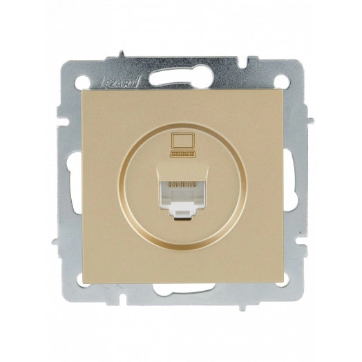 VESNA Розетка компьютерная золото