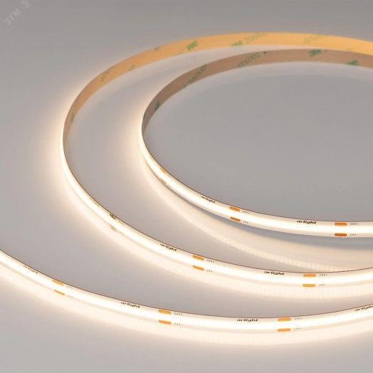 Лента COB-X480-8mm 24V Warm3500 (10 W/m, IP20, 20m PRO REEL) (Arlight, -)