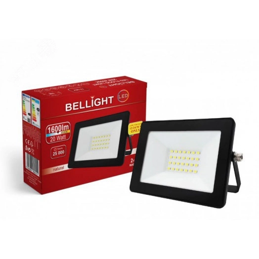 Прожектор светодиодный BL-LFL-2-20-12-36 slim/СДО 2-20-12-36 AC/DC, 4000К, 1600 Лм, IP65