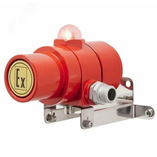 Оповещатель взрывозащищенный свето-звуковой       ВС-07е-Ex-ЗИ-З1/К2-24VDC, КВБ12, ЗГ