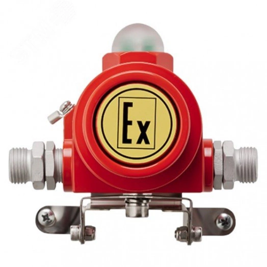 Оповещатель взрывозащищенный свето-звуковой       ВС-07е-Ex-ЗИ-З1/К2-24VDC, КВБ12, ЗГ