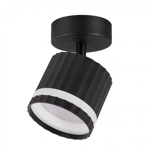 Светильник ДБО GX53 без лампы наклонный черный