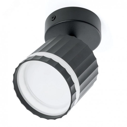 Светильник ДБО GX53 без лампы наклонный черный