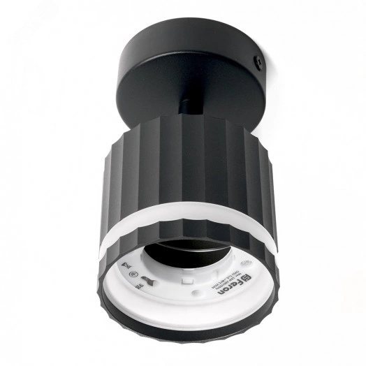 Светильник ДБО GX53 без лампы наклонный черный