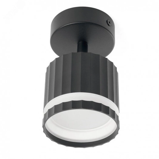 Светильник ДБО GX53 без лампы наклонный черный