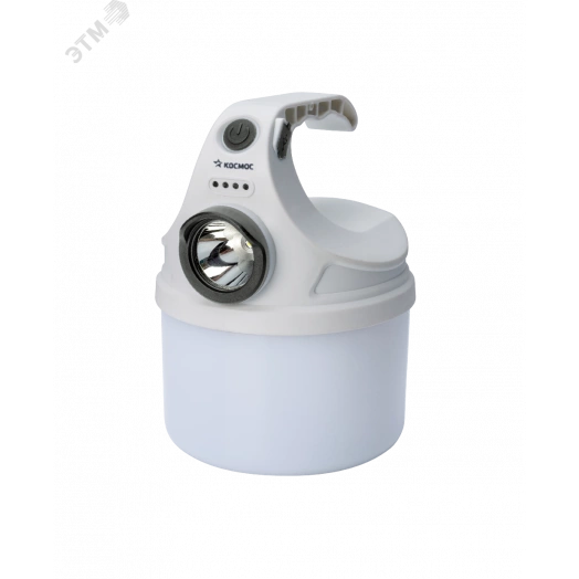 Фонарь кемпинговый походный аккум/10Вт+2Вт/Li-ion 18650 800mAh/индикатор/USB-шнур