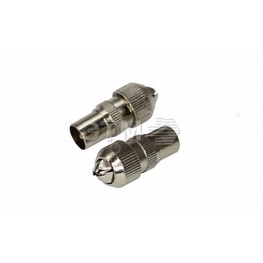 Разъем штекер TV без пайки металл ''Орех''