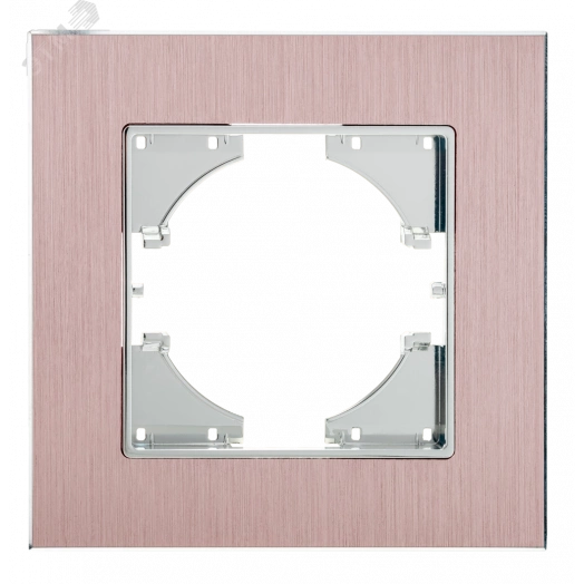 GUSI UGRA рамка 1-местная, алюминий, цвет пудровый