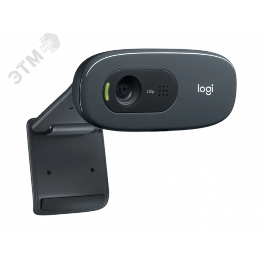 Веб-камера C270, 1280x720, 0.9 Мп, микрофон, 60град, USB 2.0, черный