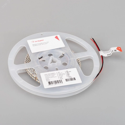 Лента MICROLED-M182-4мм 24V Warm3500 (10 W/m, IP20, 2216, 5м) (узкая)