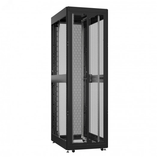 Шкаф серверный 42U 800х1000 передняя дверь: двустворчатая перфорированная IP20. задняя дверь: двустворчатая глухой металл IP51. боковые панели: без. цвет: черный RAL9005 