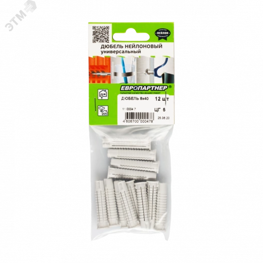Дюбель универсальный нейлоновый PDU N 8x40 (12 шт)