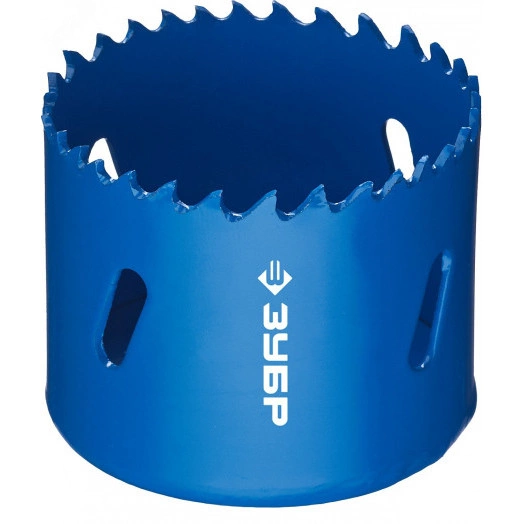 Коронка биметаллическая 54мм, быстрорежущая сталь