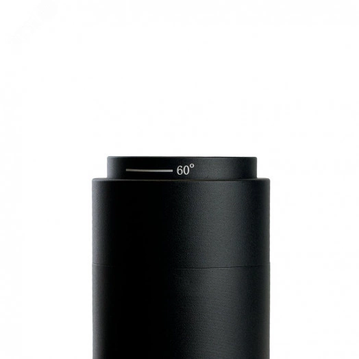 Светильник светодиодный трековый на шинопровод ДПО-12w 4000К 840Лм черный с регулируемым углом освещения 15-60 гр.