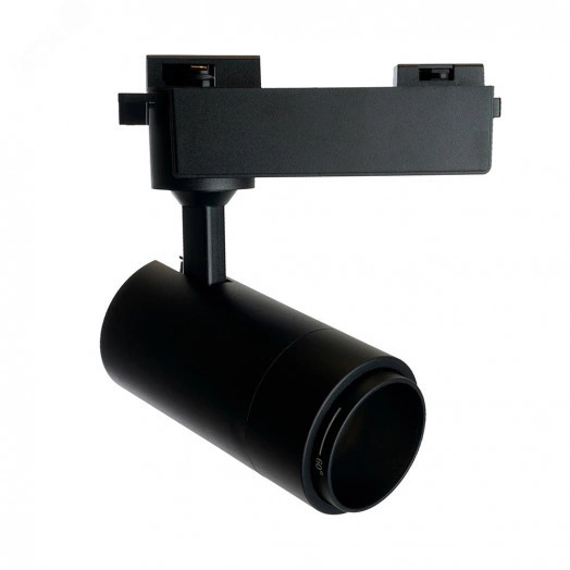 Светильник светодиодный трековый на шинопровод ДПО-12w 4000К 840Лм черный с регулируемым углом освещения 15-60 гр.