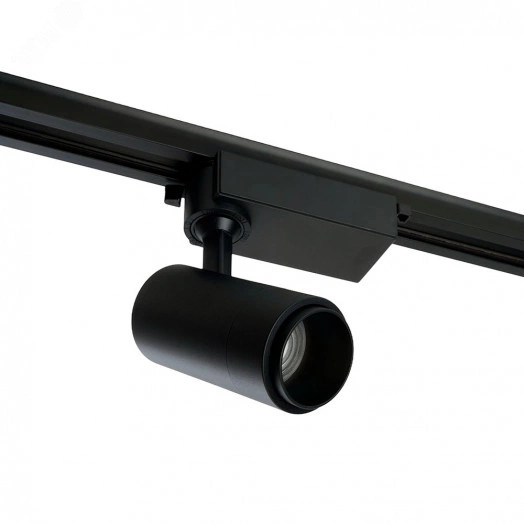 Светильник светодиодный трековый на шинопровод ДПО-12w 4000К 840Лм черный с регулируемым углом освещения 15-60 гр.