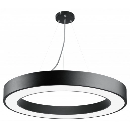 Светильник LED Geometria Ring SPO-134-B-40K-056 56Вт 4000К 4200Лм IP40 800х80 черный подвесной драйвер внутри