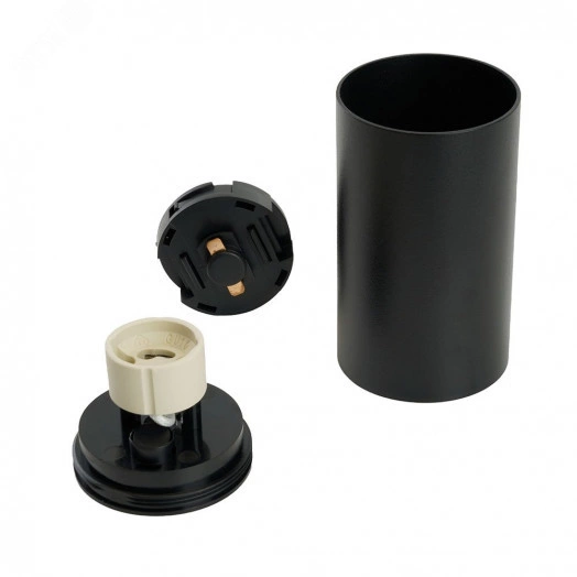 Светильник трековый на шинопровод ДПО GU10 без лампы IP40 черный