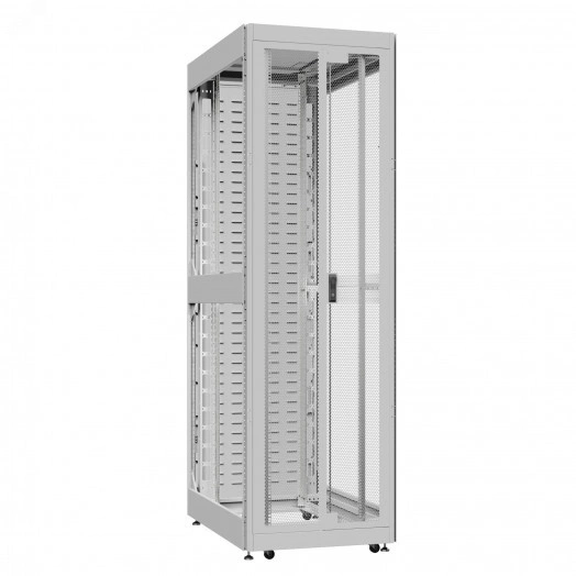 Шкаф серверный 52U 800х1000 передняя дверь: двустворчатая перфорированная IP20. задняя дверь: протект IP41. боковые панели: без. цвет: серый RAL7035 