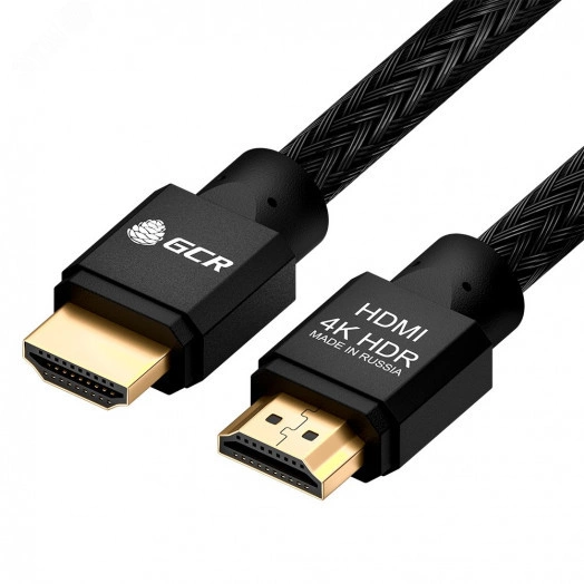 Кабель HDMI 2.0, Ultra HD 19М на 19М, 3 м., AL черный нейлон