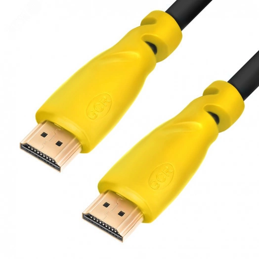 Кабель HDMI 1.4 19М на 19М, 1 м., желтый