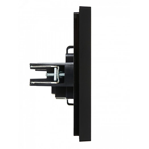 FORTE&PIANO Розетка 1-местная без заземления без защитных шторок винтовое крепление 10А FP118 черный IEK