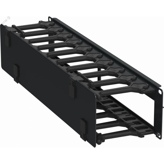 Кабель-органайзер горизонтальный 19 2U черный РФ