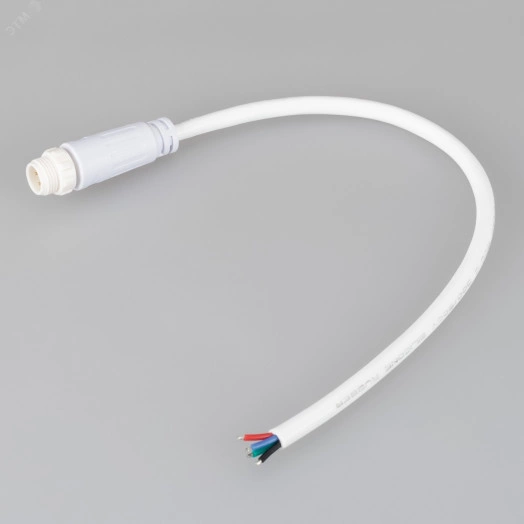 Коннектор питания MOONLIGHT-SPI/DMX-CON-POWER-MALE-WH (IP67 Пластик, 3 года)